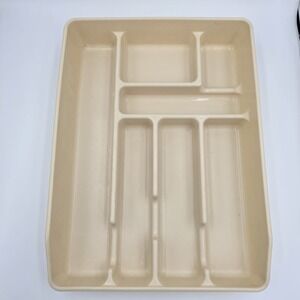 Vintage‎ Rubbermaid 0521 Silverware Flatware Utensil Tray Beige - 7 Slots